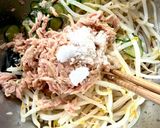 おかわかめとモヤシで美味しい♩簡単ツナぽん合え作り方2写真