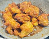 給食風🏫鶏唐揚げのピーナッツカレーがらめ作り方7写真