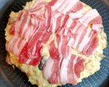 簡単ランチ!キャベツとキノコのお好み焼き作り方7写真