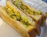 【簡単朝食】キャベツ千切卵のホットサンド作り方3写真