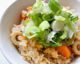 桃屋いかの塩辛とちくわの炊き込みご飯作り方4写真
