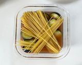 レンジで簡単！カフェ風ナスのトマトパスタ作り方4写真