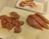 簡単!マヨで柔らか!鶏むね肉の唐揚げ!作り方1写真