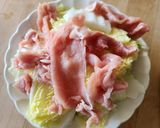 副菜☆豚肉白菜さっぱり梅ネギ☆疲労回復作り方1写真