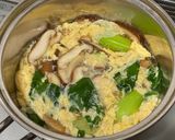 中華風♪チンゲン菜としいたけの卵スープ作り方3写真