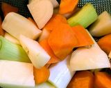 鶏手羽元ともりもり野菜煮込み💖作り方1写真