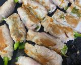 大葉香るウィンナーチーズ巻き焼き作り方3写真