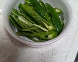 レンジで1分！ピーマンの塩昆布あえ作り方1写真
