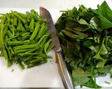 空心菜と豚肉のニンニク醤油炒め作り方2写真