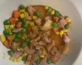 レンジクリーミー味噌キムチオムライス弁当作り方4写真