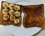 【簡単朝食】シナモンバナナホットサンド作り方1写真