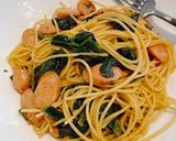 旨辛★ウインナーとほうれん草のパスタ♪作り方9写真