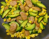 超簡単！ウインナーときゅうりのカレー炒め作り方4写真