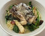 黒舞茸とパルミジャーノの塩ラーメン作り方5写真
