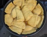 簡単節約！鶏ひき肉の巾着煮作り方5写真