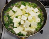 小松菜と豚ひき肉の麻婆豆腐風作り方6写真
