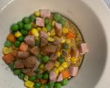 全てレンジ洋風さっぱり赤味噌味炒飯弁当作り方4写真