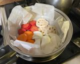 【減塩】豚と根菜のやわらかせいろ蒸し作り方3写真