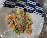 全てレンジレモン中華風親子丼味炒飯弁当作り方3写真