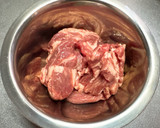 ラム肉と青梗菜のオイスターソース炒め作り方2写真