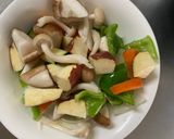 お一人様洋風中華丼味根菜たっぷり野菜炒め作り方10写真