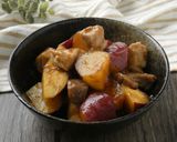 豚肉とさつま芋のショウガ醤油煮作り方5写真