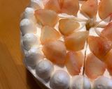 桃のデコレーションケーキ作り方33写真