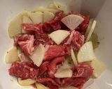 牛肉・大根・ネギの和風カレー作り方2写真