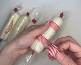 綺麗に作れる、定番ハムチーズロールサンド作り方7写真