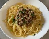 簡単ランチ！梅納豆パスタ♪作り方4写真