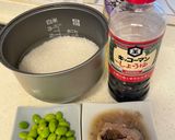 鯖と枝豆の炊き込みご飯♡作り方1写真