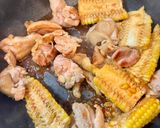 鶏肉ととうもろこしの甘辛照り焼き作り方6写真