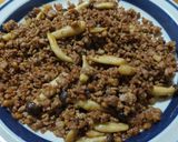 ひき肉と納豆の炒め物作り方4写真