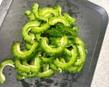 ゴーヤとブルーチーズのクリームパスタ作り方1写真