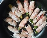 とろ茄子とオクラの柔らか味噌ダレ肉巻き作り方5写真