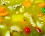 Xブレンド中辛●ピーマンチキンチーカレー作り方3写真