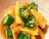 ヤングコーンとオクラのみぞれ和え作り方5写真