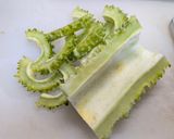 ゴーヤ消費に、ゴーヤの塩昆布和え作り方1写真