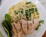 炒めないペペロンチーノとむね肉のグリルチキン作り方13写真