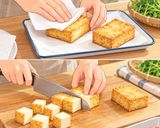 豚肉と豆苗・厚揚げのピリ辛ポン酢炒め作り方1写真