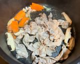 プチっと鍋で豚キムチうどん作り方2写真