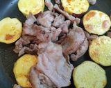 簡単夕飯！豚こまと薩摩芋の味噌炒め弁当おつまみ作り方7写真