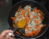 セロリ人参のカレー野菜炒め♪簡単高血圧に作り方4写真