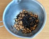 納豆と塩昆布の冷うどん作り方1写真