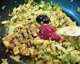 ズッキーニと燻製サラミのドライ味噌カレー作り方3写真