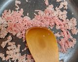 れんこんとひき肉の炒め作り方2写真