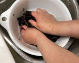 梅を漬けるための赤いシソ作り方5写真