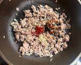 ピリ辛そぼろと長芋オクラのぶっかけ麺。作り方3写真