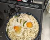鍋1つで、オクラ入り豚ニラ塩ラーメン作り方6写真