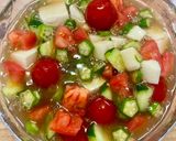 夏野菜の冷たい前菜 お茶うけ 中華サラダ作り方20写真